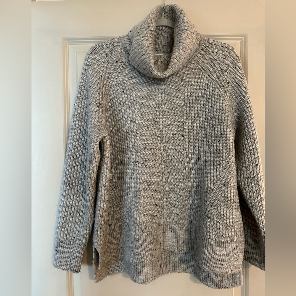 Madewell Gray Turtleneck Sweater